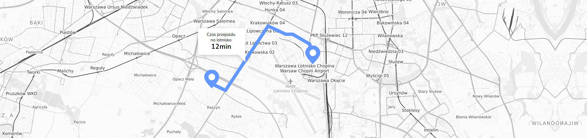 Parking Okęcie Warszaw Chopina P12